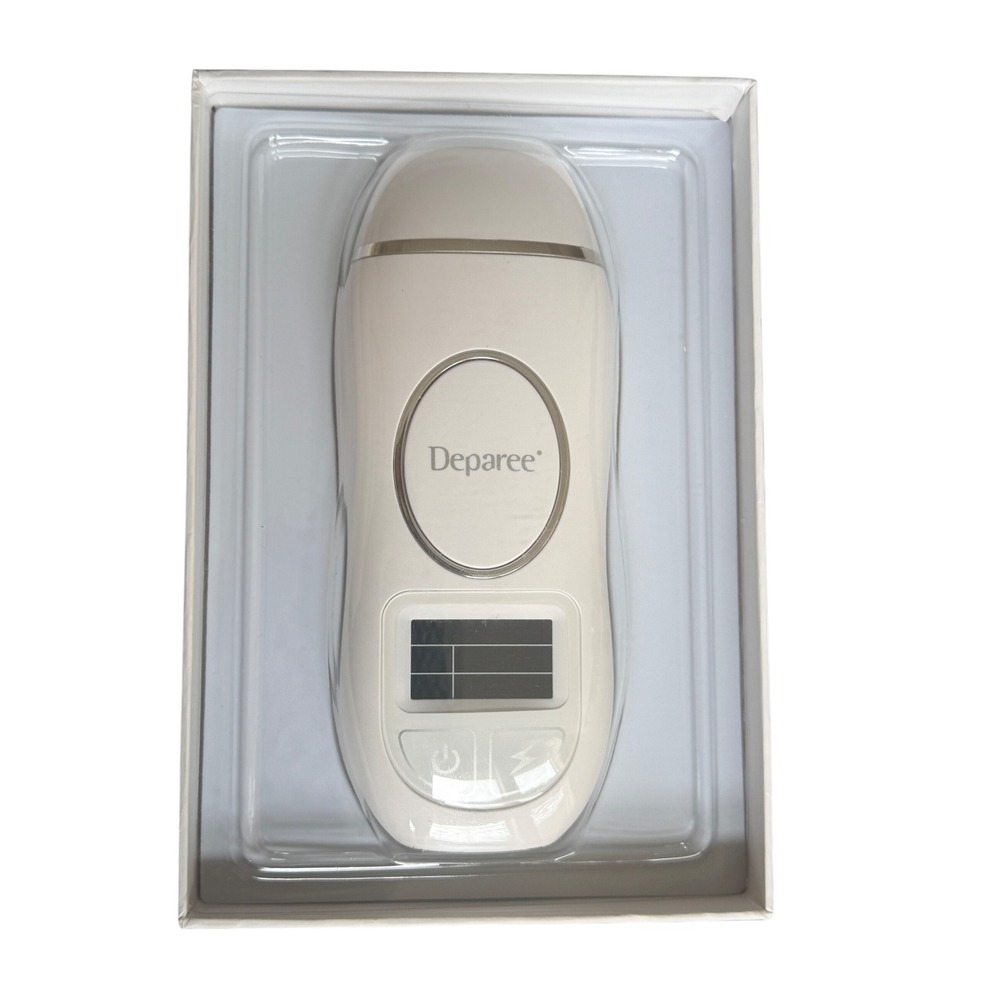 Deparee IPL Hair Removal System White Silver Handheld Professional Home Device